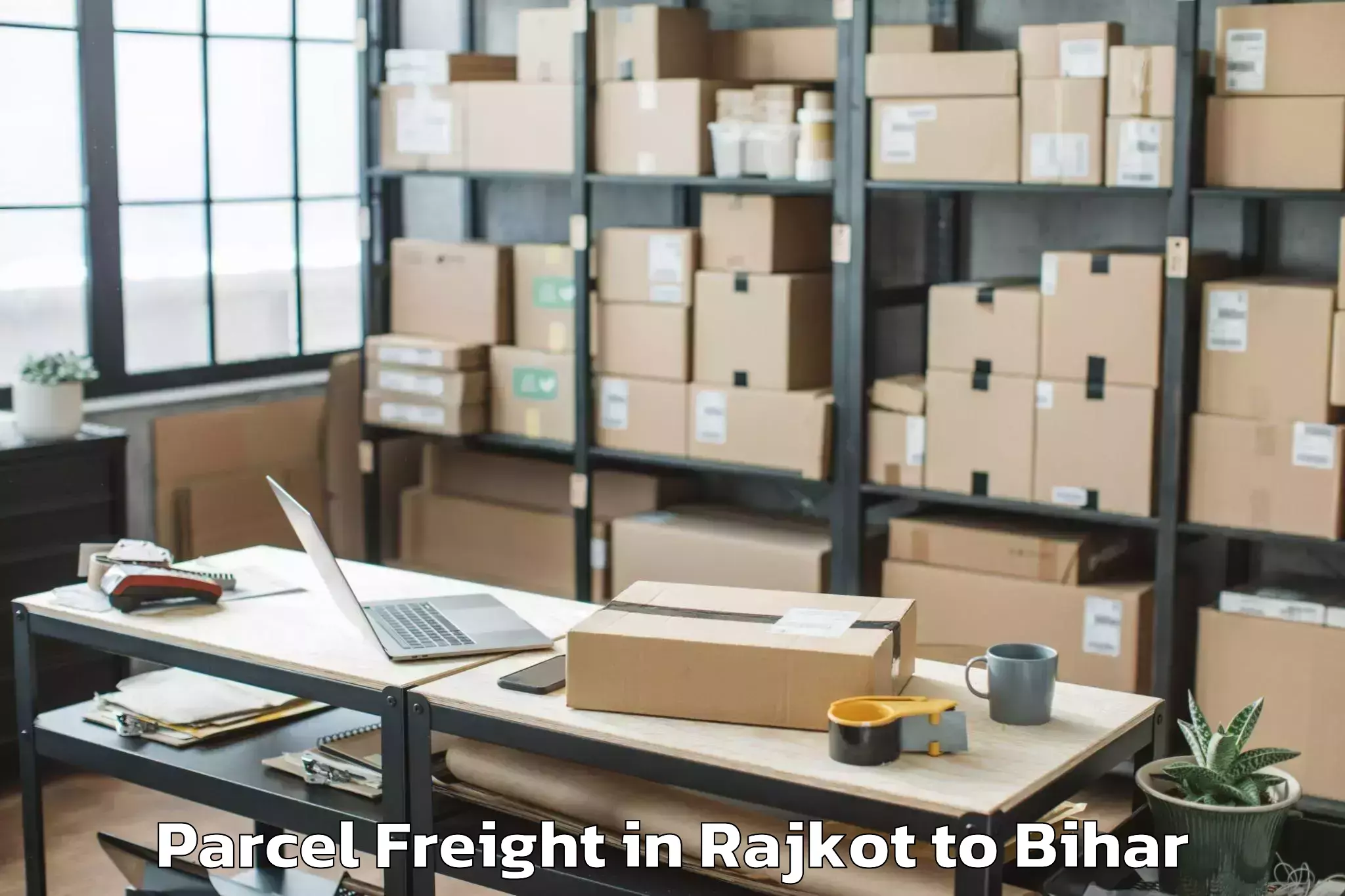 Affordable Rajkot to Lakri Nabigabj Parcel Freight